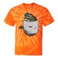Raccoon Lover Tie-Dye T-Shirt | Quirky Animal Pocket Design Orange Tie-Dye