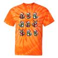 Raccoon Lover Tie-Dye T-Shirts | Festive Christmas Lights Design Orange Tie-Dye