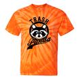 Raccoon Meme Tie-Dye T-Shirt - Cute Trash Panda Theme, Unisex Tee Orange Tie-Dye