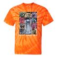 Raccoon Meme Tie-Dye T-Shirt - Fun Unisex Animal Tee Orange Tie-Dye