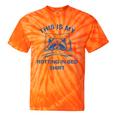 Raccoon Meme Tie-Dye T-Shirt | Funny Sarcastic Lounge Wear Orange Tie-Dye