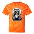 Raccoon Noodle Cup Tie-Dye Unisex T-Shirt | Fun Novelty Wear Orange Tie-Dye