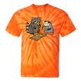 Raccoon Opossum Eating Pizza Street Cats Men Women Kid Tie-Dye T-Shirts Orange Tie-Dye