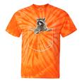 Raccoon Pocket Tie-Dye T-Shirt - Unisex Fun & Trendy Design Orange Tie-Dye