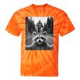 Raccoon & Sasquatch Selfie Tie-Dye T-Shirt - Fun Unisex Apparel Orange Tie-Dye