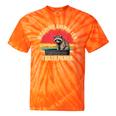 Raccoon Spirit Animal Tie-Dye T-Shirt | Fun for Raccoon Enthusiasts Orange Tie-Dye