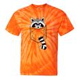 Raccoon Tie-Dye T-Shirt | Casual, Cartoon Animal | Classic Fit Orange Tie-Dye