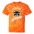 Raccoon Tie-Dye T-Shirt | Cute Trash Panda Design | Cartoon Style Orange Tie-Dye
