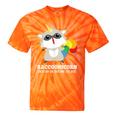 Raccoon With Unicorn Horn Tie-Dye T-Shirt | Whimsical Unisex Gift Orange Tie-Dye