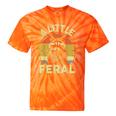 Retro Raccoon Graphic Tee - Family Collection | Tie-Dye Crew Neck Orange Tie-Dye