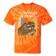 Retro Raccoon Lover Tie-Dye T-Shirt - Fun Camping Vibes Orange Tie-Dye