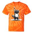 Retro Raccoon Rock Music Men Kids Women Raccoon Tie-Dye T-Shirts Orange Tie-Dye