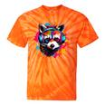 Retro Raccoon Tie-Dye T-Shirt - Fun Vintage Style for Adults & Kids Orange Tie-Dye