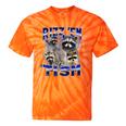 Rizz Em Autistic Raccoon Tie-Dye Unisex T-Shirt - Fun Meme Wear Orange Tie-Dye