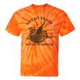 Sarcastic Raccoon Tie-Dye T-Shirt - Not My Trash Theme for Casual Fun Orange Tie-Dye