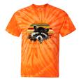 Save The Trash Pandas Raccoon Tee | Tie-Dye Unisex Shirt Orange Tie-Dye