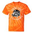 Save The Trash Pandas Raccoon Animal Lover Tie-Dye T-Shirts Orange Tie-Dye