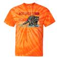 Street Cat T-Shirt - Adopt & Love | Raccoon Tie-Dye | Funny Gift Orange Tie-Dye