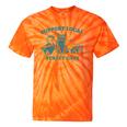 Support Local Cats Tie-Dye T-Shirt - Vintage Skunk Raccoon Theme Orange Tie-Dye
