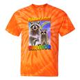 Tummy Ache Survivor Raccoon Tie-Dye T-Shirts - Fun & Whimsical Orange Tie-Dye