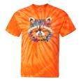 Watercolor Raccoon Unisex T-Shirt - Modern Tie-Dye Style | All-Season Wear Orange Tie-Dye