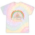 Autism Awareness Tie-Dye T-Shirt | Fun Raccoon Meme Design Hazy Rainbow Tie-Dye