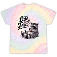 Cute Panda Raccoon Tie-Dye T-Shirt - Fun Unisex Costume Hazy Rainbow Tie-Dye