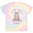 Cute Sarcastic Raccoon Tie-Dye T-Shirt - Playful Unisex Small Hazy Rainbow Tie-Dye