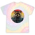 Ferret Moon Tie-Dye T-Shirt | Whimsical Animal Theme Hazy Rainbow Tie-Dye