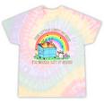 Groovy This Little Light-Of Mine Dumpster Fire Raccoon Tie-Dye T-Shirts Hazy Rainbow Tie-Dye