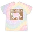 Raccoon Chemistry Tie-Dye T-Shirt - Fun Science Gift for Enthusiasts Hazy Rainbow Tie-Dye