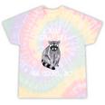 Raccoon Lover Tie-Dye T-Shirt - Fun Animal Design for Wildlife Fans Hazy Rainbow Tie-Dye