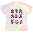 Raccoon Lover Tie-Dye T-Shirts | Festive Christmas Lights Design Hazy Rainbow Tie-Dye