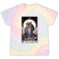 Raccoon Lovers Tarot Tie-Dye T-Shirts - Unisex Casual Magic Hazy Rainbow Tie-Dye