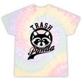Raccoon Meme Tie-Dye T-Shirt - Cute Trash Panda Theme, Unisex Tee Hazy Rainbow Tie-Dye