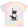 Raccoon Moon Tie-Dye T-Shirt - Unisex Wilderness Vibe Hazy Rainbow Tie-Dye