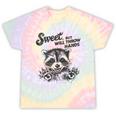 Raccoon Sarcastic Tie-Dye T-Shirt - Sweet Humor for Casual Days Hazy Rainbow Tie-Dye