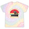 Raccoon Spirit Animal Tie-Dye T-Shirt | Fun for Raccoon Enthusiasts Hazy Rainbow Tie-Dye