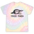 Raccoon & Trash Panda Gray Unisex T-Shirt | Modern Tie-Dye Design Hazy Rainbow Tie-Dye