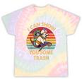 Raccoon Vintage Lovers Tie-Dye T-Shirt | Quirky Animal Charm Hazy Rainbow Tie-Dye