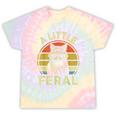 Retro Raccoon Graphic Tee - Family Collection | Tie-Dye Crew Neck Hazy Rainbow Tie-Dye