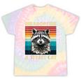 Retro Raccoon Tie-Dye T-Shirt - Vintage Style for All Ages Hazy Rainbow Tie-Dye