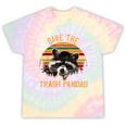 Save The Trash Pandas Raccoon Tee | Tie-Dye Unisex Shirt Hazy Rainbow Tie-Dye