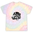 Save The Trash Pandas Raccoon Animal Lover Tie-Dye T-Shirts Hazy Rainbow Tie-Dye