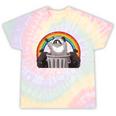 Trash Can Not Trash Can't Raccoon Trash Panda Tie-Dye T-Shirts Hazy Rainbow Tie-Dye