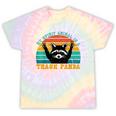 Trash Panda Raccoon Tie-Dye T-Shirt | Fun Animal Print Hazy Rainbow Tie-Dye