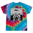 Alien UFO Tie-Dye T-Shirt | Fun Raccoon Design For All Ages Festival Tie-Dye