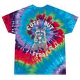 Cute Sarcastic Raccoon Tie-Dye T-Shirt - Playful Unisex Small Festival Tie-Dye