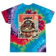 Raccoon Anime Tie-Dye T-Shirt | Quirky Japanese Noodle Design Festival Tie-Dye