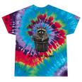 Raccoon Dad Tie-Dye T-Shirt | Fun Father's Day Gift Festival Tie-Dye